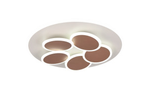 MANDALA - Nowoczesna lampa sufitowa 1xLED zintegrowany 2700-6500K - kolor szary i odcienie szarości