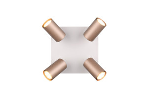MARLEY - Lampa sufitowa - reflektorki 4xGU10 - kolor brązowy i odcienie brązu
