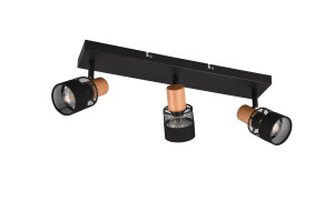 NANDINI - Lampa sufitowa - reflektorki 3xE14 - kolor czarny