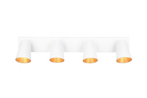 SHARP - Lampa sufitowa - reflektorki 4xGU10 - kolor biały