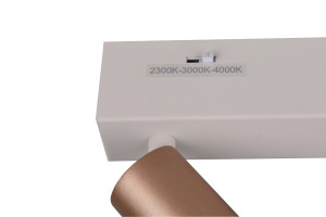 AMBALA - Lampa - montaż do sufitu i ścian 1xLED zintegrowany 2300-3000-4000K - kolor brązowy i odcienie brązu