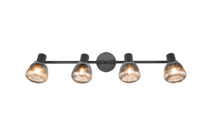 TARIFA - Lampa sufitowa - reflektorki 4xE14 - kolor czarny