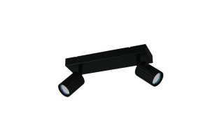 SOKA - Lampa sufitowa - reflektorki 2xGU10 - kolor czarny