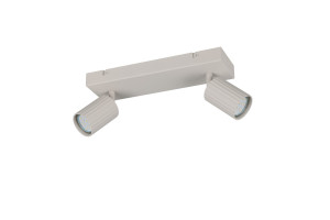 SOKA - Lampa sufitowa - reflektorki 2xGU10 - kolor szary i odcienie szarości