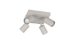 SOKA - Lampa sufitowa - reflektorki 4xGU10 - kolor szary i odcienie szarości