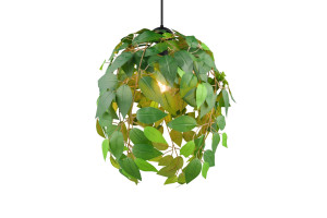 LEAVY - Wisząca lampa nowoczesna 1xE27 - kolor czarny