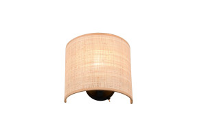 AIMEE - Nowoczesna lampa ścienna 1xE27 - kolor czarny