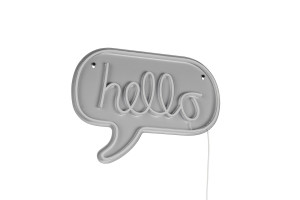 HELLO - Nowoczesna lampa ścienna 1xLED zintegrowany - kolor naturalny