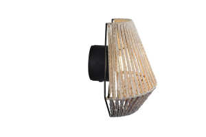 LIRA - Nowoczesna lampa ścienna 1xLED zintegrowany 3000K - kolor brązowy i odcienie brązu
