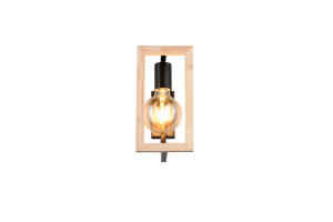 BANO - Nowoczesna lampa ścienna 1xE27 - kolor czarny