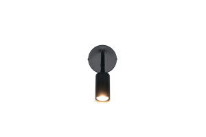 TARYN - Nowoczesna lampa ścienna 1xGU10 - kolor czarny