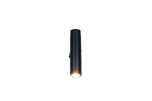 TARYN - Nowoczesna lampa ścienna 2xGU10 - kolor czarny