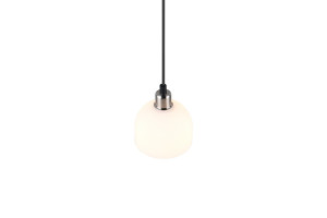 MOLLY - Wisząca lampa nowoczesna 1xE14 - kolor srebrny i odcienie srebra
