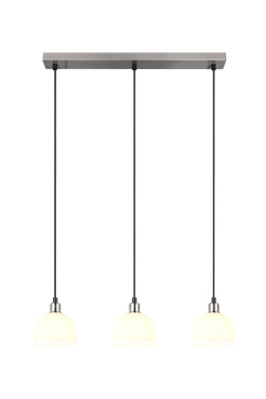 MOLLY - Wisząca lampa nowoczesna 3xE14 - kolor srebrny i odcienie srebra