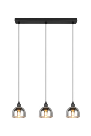 MOLLY - Wisząca lampa nowoczesna 3xE14 - kolor czarny