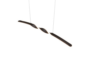 GINKO - Nowoczesna lampa wisząca 1xLED zintegrowany 3000K - kolor czarny