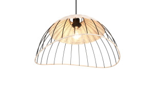 SANDRINE - Wisząca lampa nowoczesna 1xE27 - kolor czarny