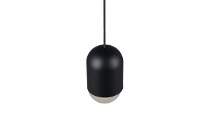 NARA - Wisząca lampa nowoczesna 1xE27 - kolor czarny