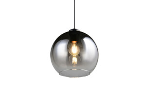 LIORA - Wisząca lampa nowoczesna 1xE27 - kolor szary i odcienie szarości