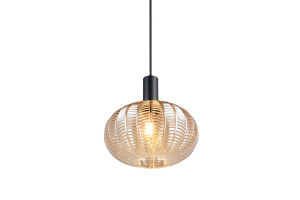 ELVEZIA - Wisząca lampa nowoczesna 1xE27 - kolor złoty i odcienie złota