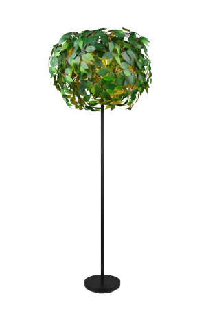 LEAVY - Lampa podłogowa 3xE14 - kolor czarny