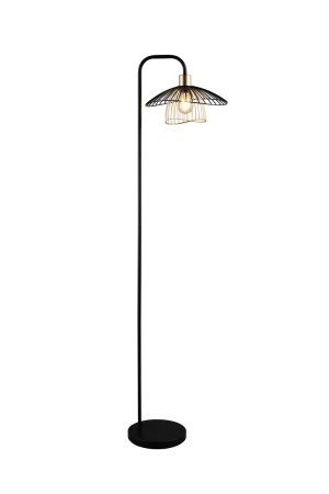 LAURIS - Lampa podłogowa 1xE27 - kolor czarny