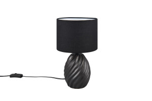 MELVA - Lampa stołowa 1xE14 - kolor czarny