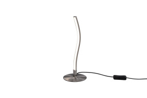 SNAKE II - Lampka biurkowa 1xLED zintegrowany 3000K - kolor srebrny i odcienie srebra