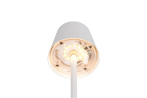 DIAZ IP44 - Lampa stołowa 1xLED zintegrowany 2700-6500K - kolor biały