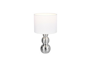 LOVA - Lampa stołowa 1xE27 - kolor srebrny i odcienie srebra