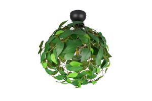 LEAVY - Nowoczesna lampa sufitowa 1xE27 - kolor czarny