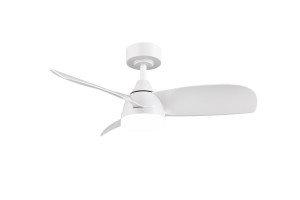 HELSINKI - Lampa z wentylatorem 1xLED zintegrowany 2700-6000K - kolor biały