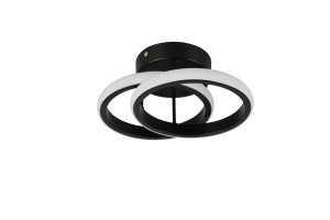 KASIA - Nowoczesna lampa sufitowa 1xLED zintegrowany 3000K - kolor czarny