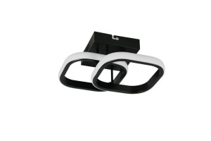 KASIA - Nowoczesna lampa sufitowa 1xLED zintegrowany 3000K - kolor czarny