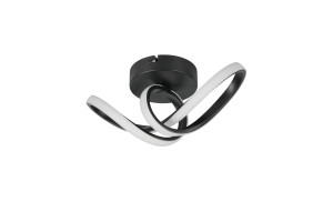 RUSA - Nowoczesna lampa sufitowa 1xLED zintegrowany 3000K - kolor czarny