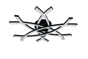 POLLOCK - Nowoczesna lampa sufitowa 1xLED zintegrowany 3000K - kolor czarny