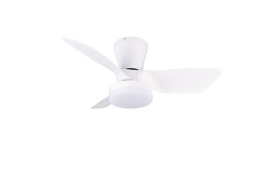 RANDERS - Lampa z wentylatorem 1xLED zintegrowany 2700-6000K - kolor biały