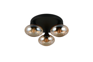 DIVINA - Nowoczesna lampa sufitowa 3xE14 - kolor miedziany