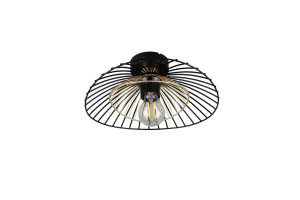 LAURIS - Nowoczesna lampa sufitowa 1xE27 - kolor czarny
