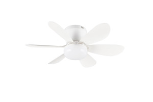 LUND - Lampa z wentylatorem 1xLED zintegrowany 2700-6500K - kolor biały