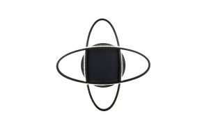 LANE - Nowoczesna lampa sufitowa 1xLED zintegrowany 4000K - kolor czarny