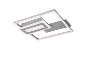 SPIRO - Nowoczesna lampa sufitowa 1xLED zintegrowany 3000K - kolor srebrny i odcienie srebra