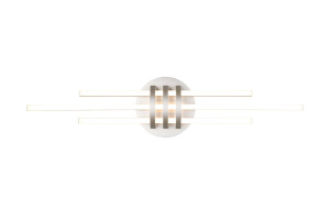 CINTO - Lampa sufitowa 1xLED zintegrowany 3000K - kolor srebrny i odcienie srebra