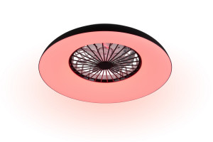 SVAERHOLT - Nowoczesna lampa sufitowa 1xLED zintegrowany 2700-6500K - kolor czarny