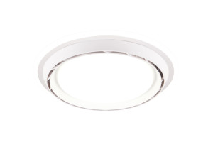 SAARELA - Nowoczesna lampa sufitowa 1xLED zintegrowany 3000+4000+6500K - kolor biały