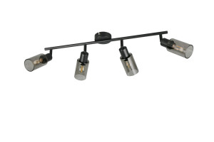 MARS - Lampa sufitowa - reflektorki 4xE14 - kolor czarny