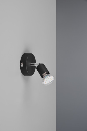 PARIS - Lampa sufitowa - reflektorki 1xGU10 - kolor czarny