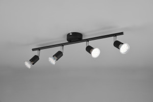 PARIS - Lampa sufitowa - reflektorki 4xGU10 - kolor czarny