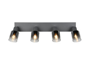CADIZ - Lampa sufitowa - reflektorki 4xE14 - kolor antracyt