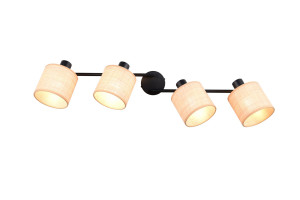 AIMEE - Lampa sufitowa - reflektorki 4xE14 - kolor czarny